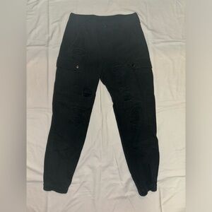 Black cargo pants